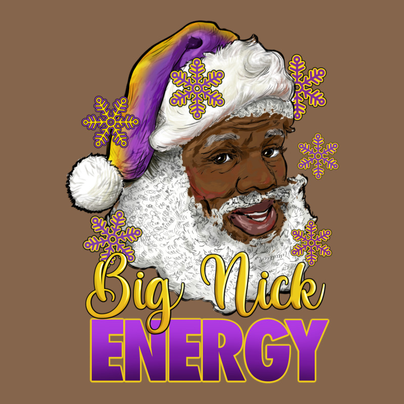 Big Nick Energy Purple And Gold Afro Santa Premium Tee by RanaPortraitStore | Teevron