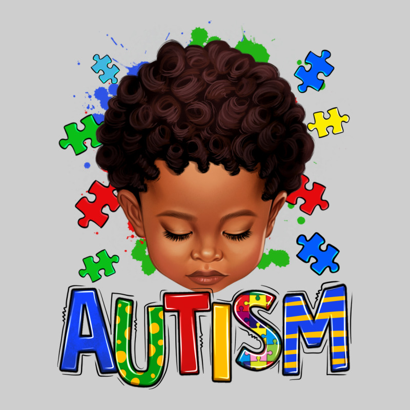 Autism Afro Kid Full Face Premium Tee by texasbilliewilder | Teevron