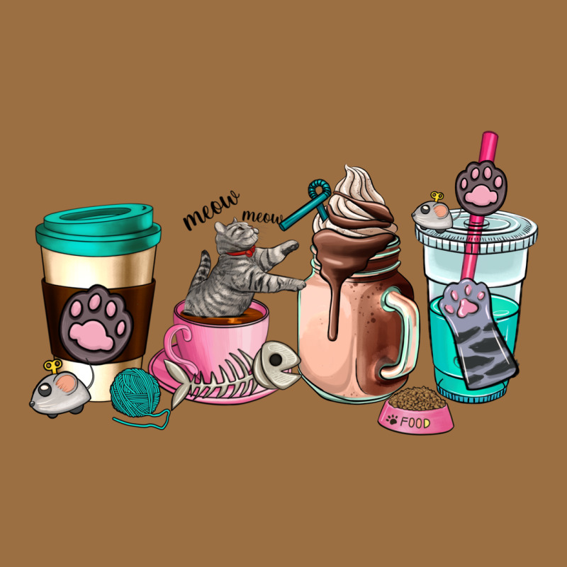 Cat  Coffee Cup Vintage Tee by AdoDesignShop | Teevron