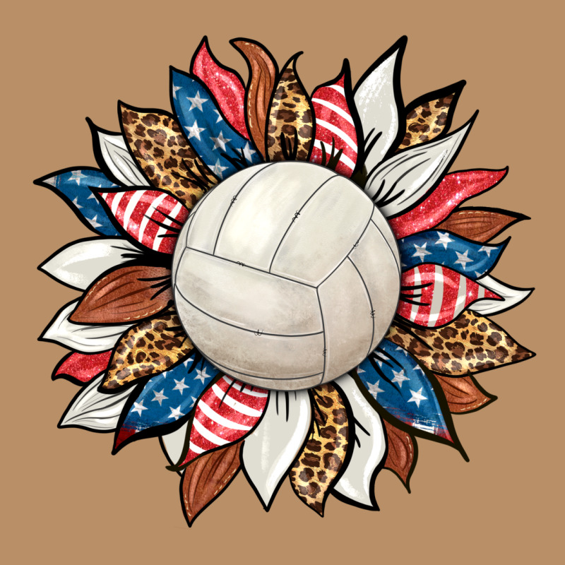 Volleyball Sunflower Vintage Hoodie by HRA Design Shop | Teevron