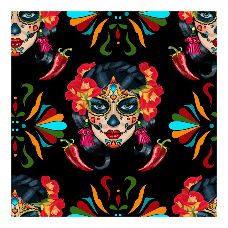 Sugar Skull Seamless Pattern Classic Tee by BundleAndBundleShop | Teevron