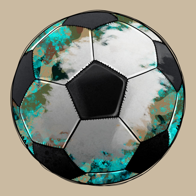 Western Sport Soccer Camouflage Turquoise Pattern Long Sleeve Tee by Artiststas | Teevron