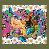 Easter Farm Chicken Chick Rooster Daisys Butterfly Sunflower Eggs Glit Long Sleeve Tee | Teevron