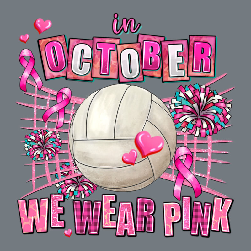 In October We Wear Pink Volleyball Heavyweight Sweatshirt by AdoDesignShop | Teevron
