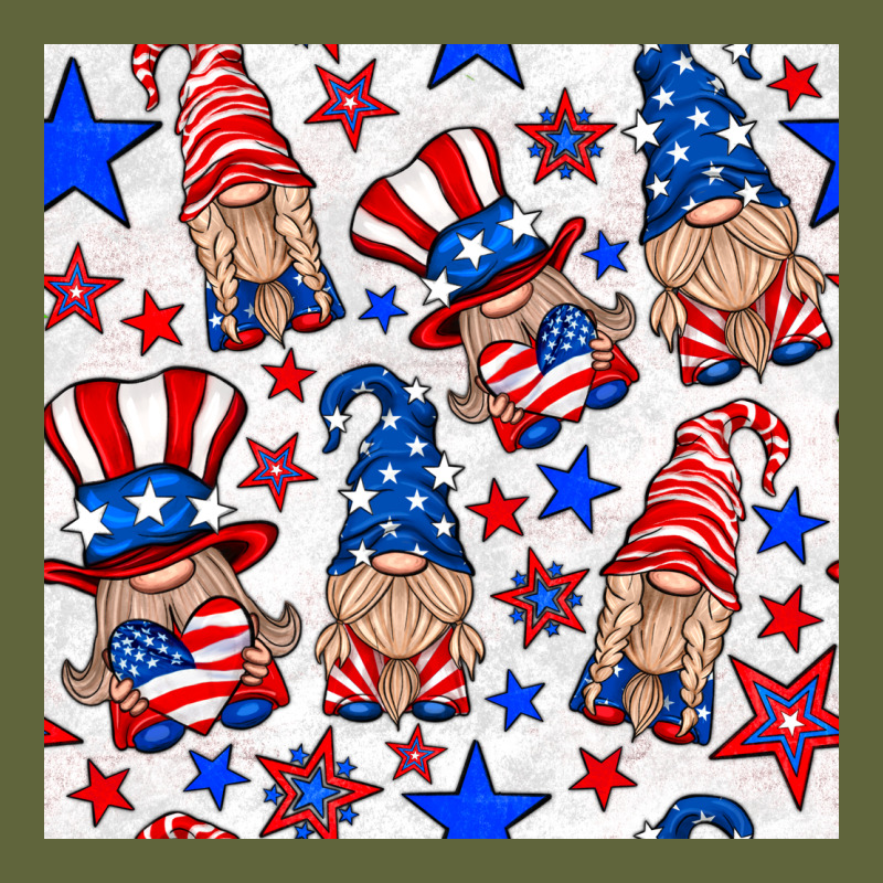 4th Of July Patriotic Gnome Seamless Pattern Classic Tee by BundleAndBundleShop | Teevron