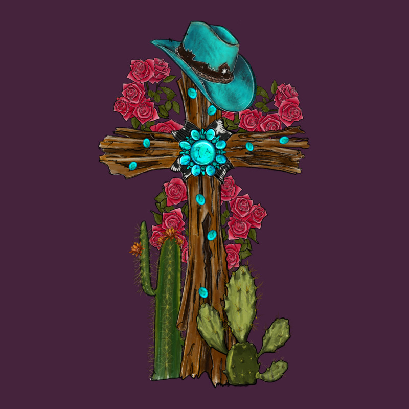 Gemstone Cross With Cactus Premium Tee by RanaPortraitStore | Teevron