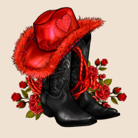 Valentines Day Cowboy Boots Red  And Roses Urban Heavy Tee | Teevron