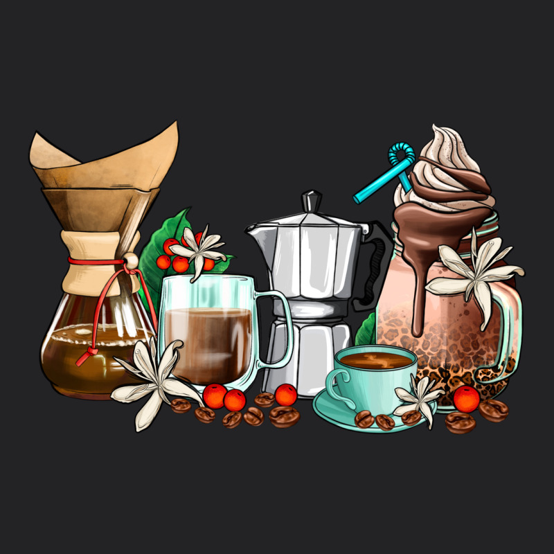 Coffee Tools Coffee Cups Vintage Tee by AdoDesignShop | Teevron