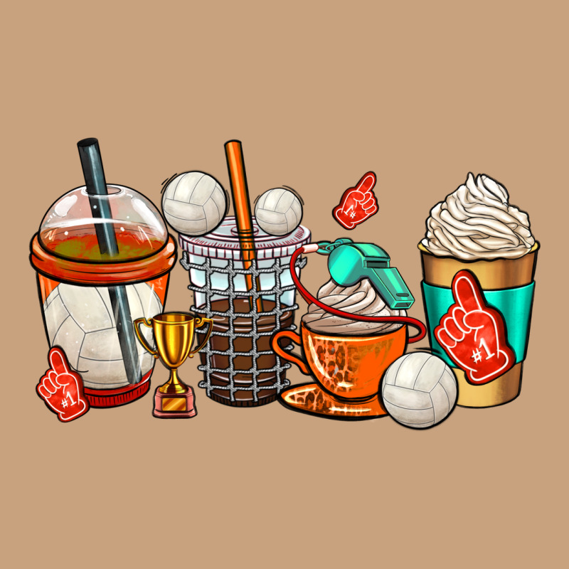 Volleyball Coffee Cups Vintage Tee by AdoDesignShop | Teevron