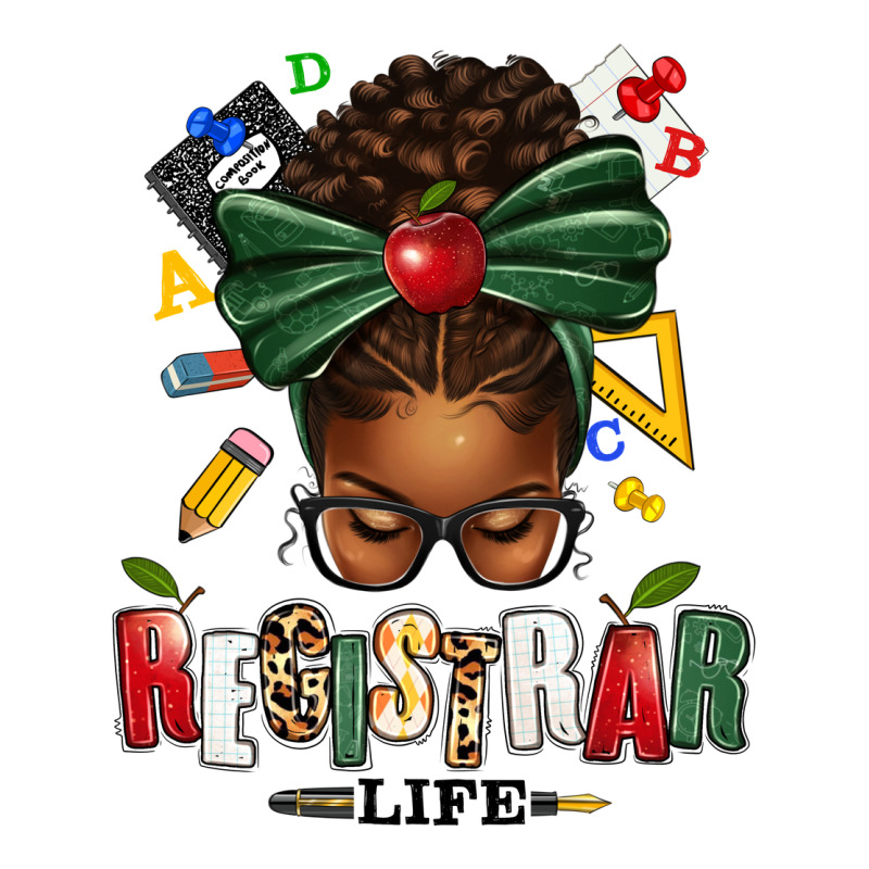 Registrar Life Afro Messy Bun Premium Tee by texasbilliewilder | Teevron