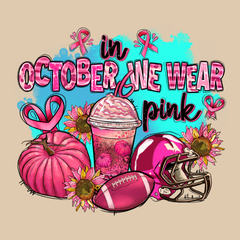 In October We Wear Pink American Football Heavyweight Sweatshirt by AdoDesignShop | Teevron