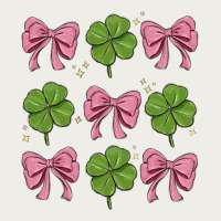 Coquette Bow Clover St. Patrick's Day Zipper Hoodie | Teevron