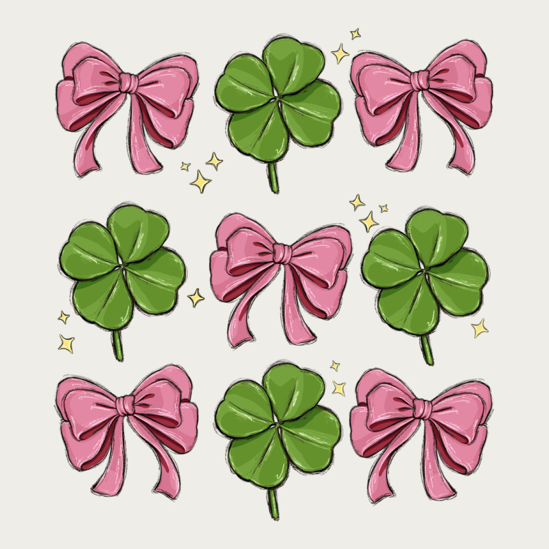 Coquette Bow Clover St. Patrick's Day Zipper Hoodie by MaliasSmallBusiness | Teevron