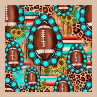 Football Leopard Turquoise Gemstone Sunflower Seamless Pattern Urban Heavy Tee | Teevron