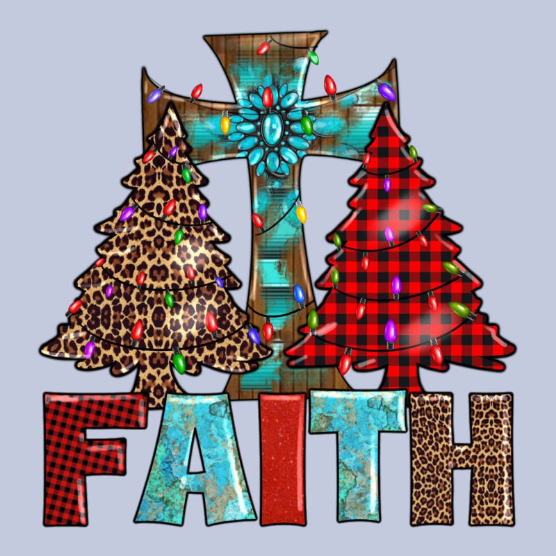 Cross And Christmas Trees Long Sleeve Tee by AdoDesignShop | Teevron