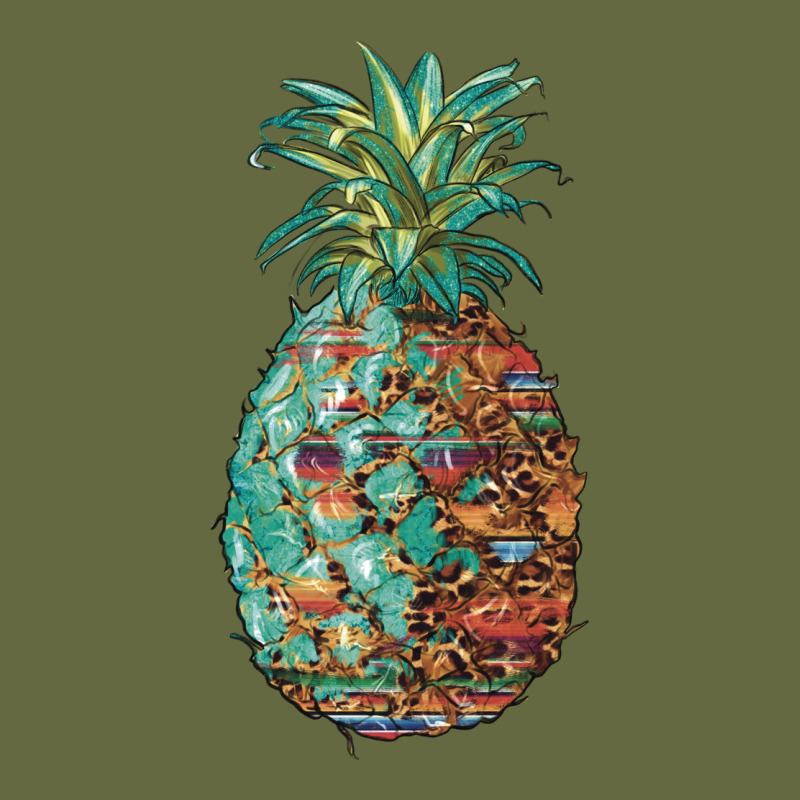 Pineapple Leopar Turquoise Serape Summer Long Sleeve Tee by Artiststas | Teevron