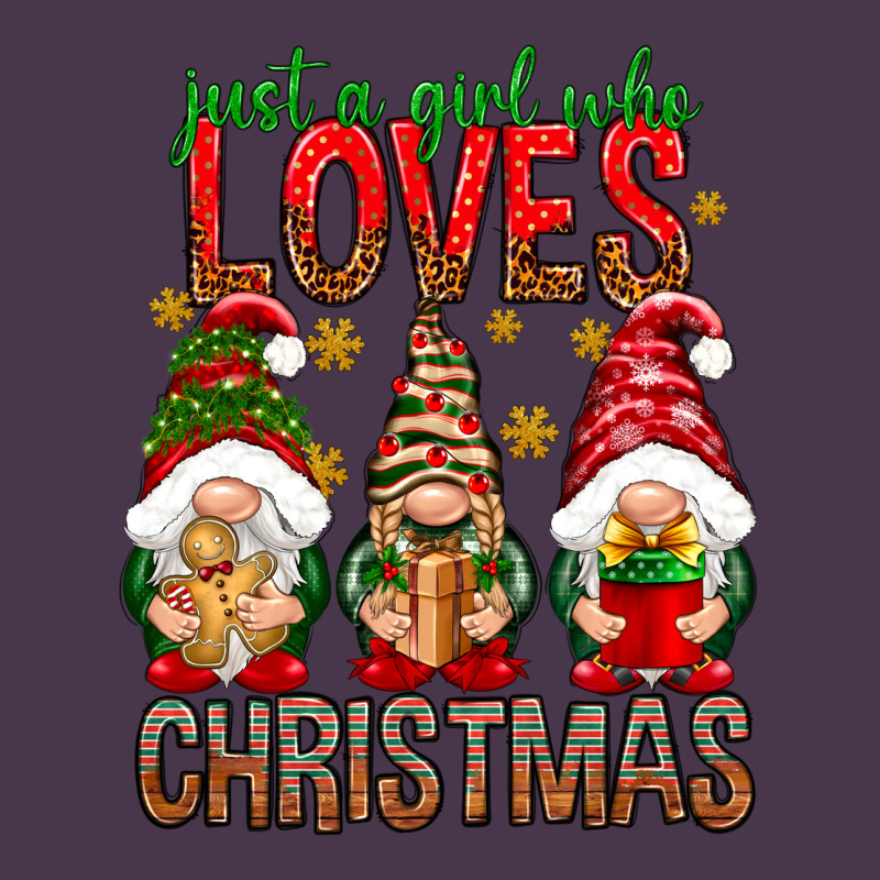 Just A Girl Who Loves Christmas Heavyweight Hoodie by NancyCooperArtShop | Teevron