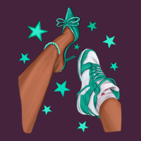 Teal Afro Girl Sneakers And Heels Premium Tee | Teevron