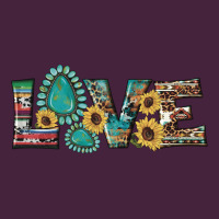 Western Gemstone Sunflowers Serape Leopard Turquoise Love Long Sleeve Tee | Teevron