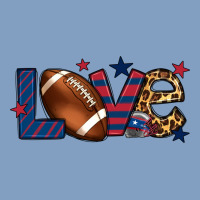 Love Football Team Color Red Blue 4th Of July Urban Hoodie | Teevron