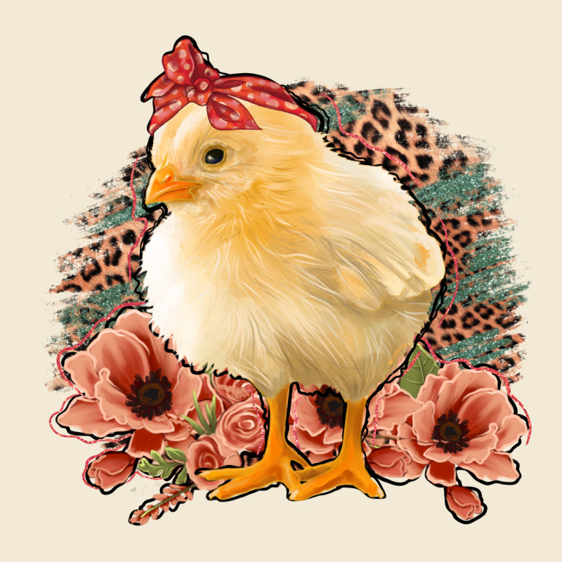 Chick With Flowers Leopard Background Premium Hoodie by Bettercallsaul | Teevron