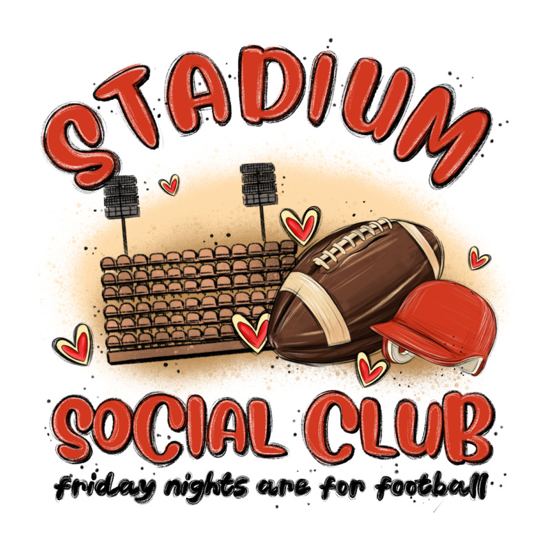 Stadium Social Club Football Zipper Hoodie by MaliasSmallBusiness | Teevron