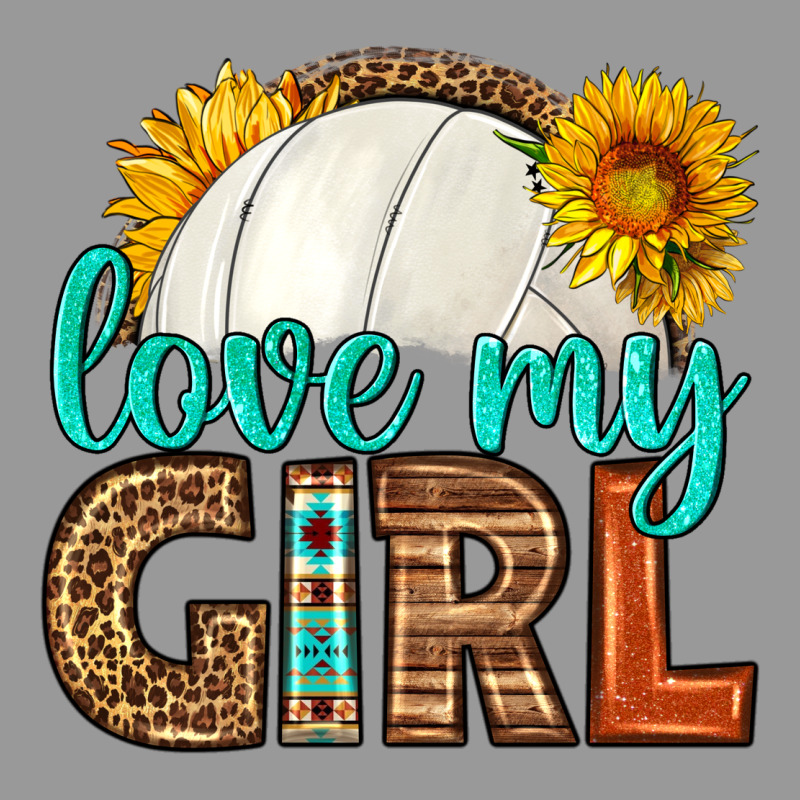 Love My Girl Volleyball Vintage Hoodie by HRA Design Shop | Teevron