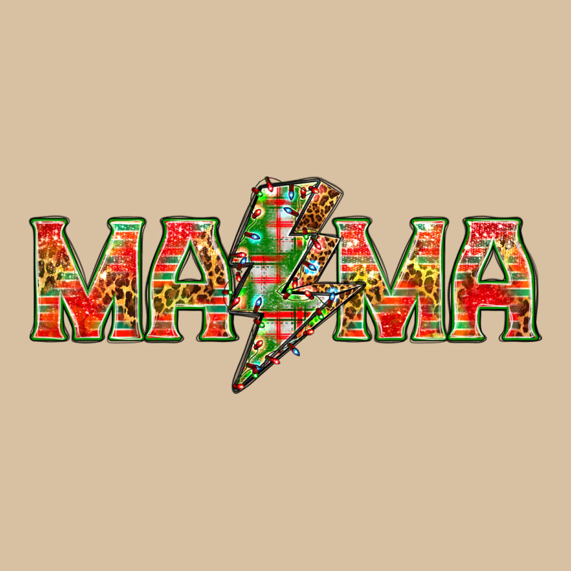 Mama Christmas Lightning Bolt Heavyweight Hoodie by NancyCooperArtShop | Teevron