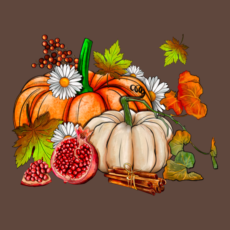Pumpkins Daisies And Fall Leaf's Ado Classic Tee by AdoDesignShop | Teevron