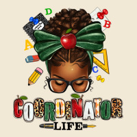 Educational Coordinator Life Afro Messy Bun Premium Tee | Teevron