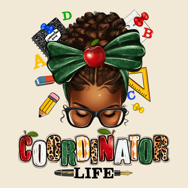 Educational Coordinator Life Afro Messy Bun Premium Tee by texasbilliewilder | Teevron