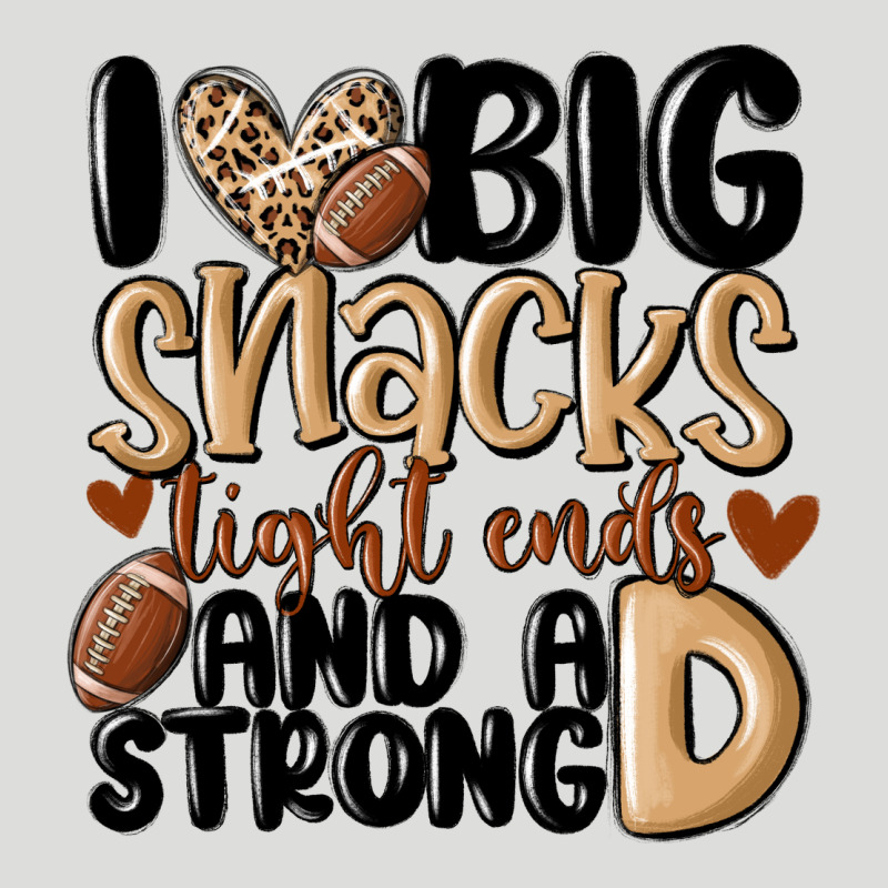 I Love Big Sacks Tight Ends And A Strong D Zipper Hoodie by MaliasSmallBusiness | Teevron
