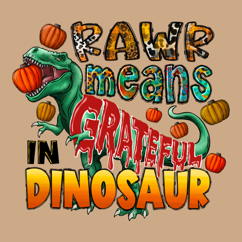Rawr Means Grateful In Dinosaur Vintage Hoodie by CowhideDigitalArt | Teevron