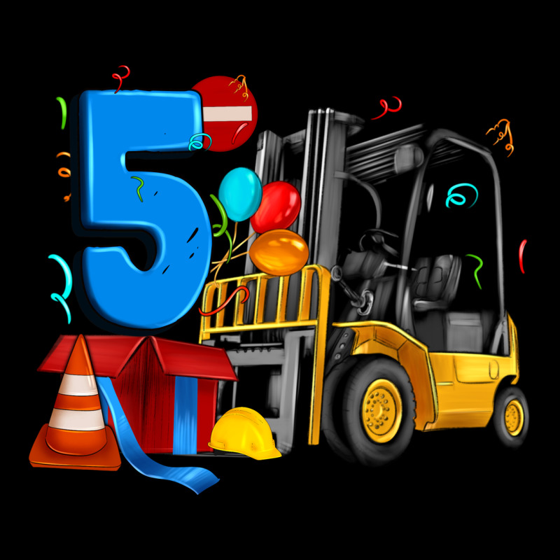 Forklift Birthday Five Heavy Core Tee by Artiststas | Teevron
