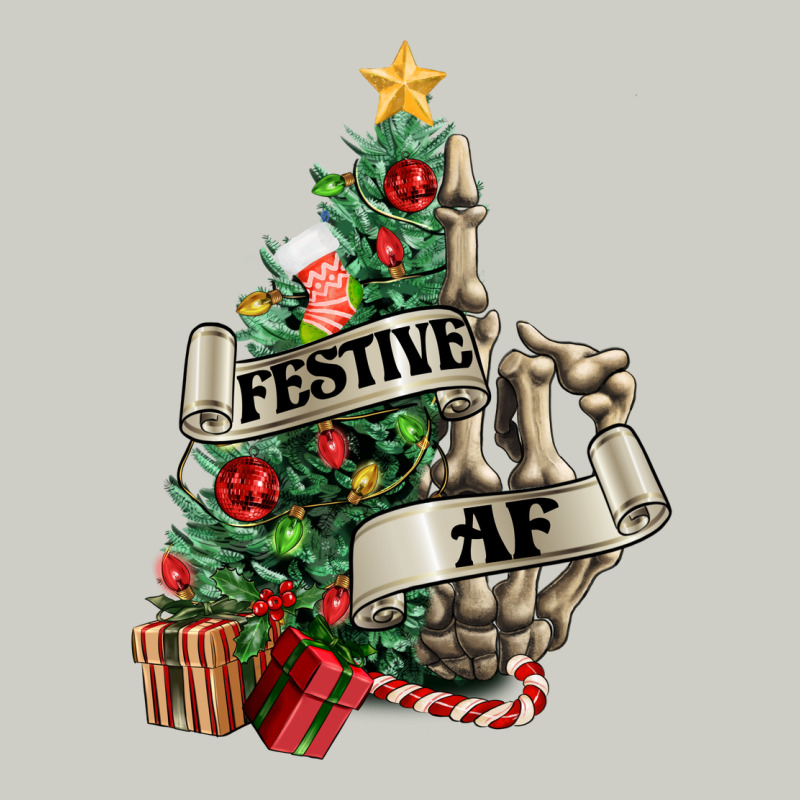 Festive Af Christmas Middle Finger Heavyweight Hoodie by NancyCooperArtShop | Teevron