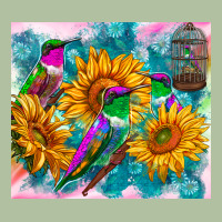 Hummingbirds Sunflower Urban Hoodie | Teevron