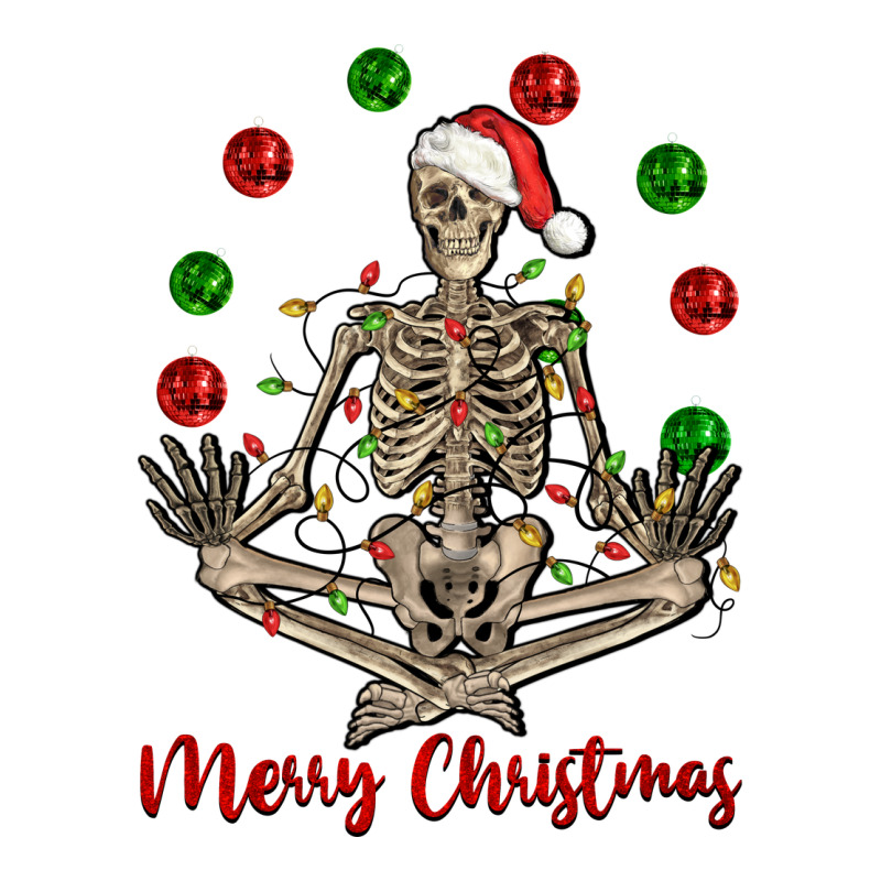 Merry Christmas Skeleton Heavyweight Hoodie by NancyCooperArtShop | Teevron