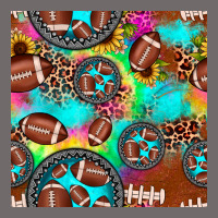 Football Tie Dye Gemstone Sunflower Seamless Pattern Urban Heavy Tee | Teevron