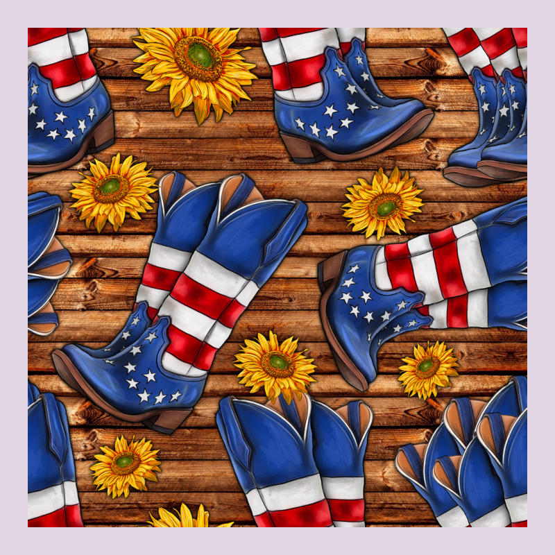 America Western Boots And Sunflower Seamless Pattern Classic Tee by BundleAndBundleShop | Teevron
