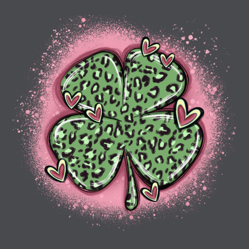 Leopard Shamrocks With Hearts Zipper Hoodie by MaliasSmallBusiness | Teevron