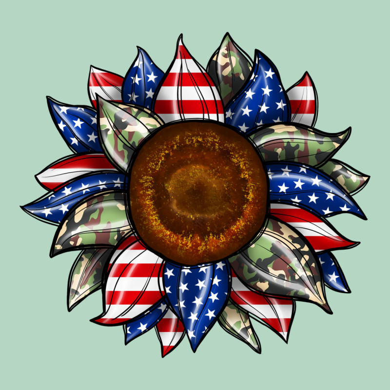 Sunflower American Flag Classic Tee by JahusDesignShop | Teevron