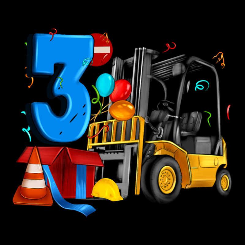 Forklift Birthday Three Heavy Core Tee by Artiststas | Teevron