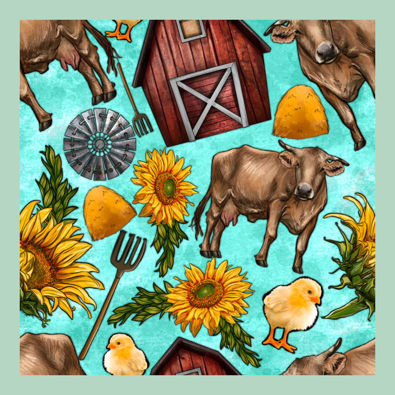 Farm Seamless Pattern Classic Tee by BundleAndBundleShop | Teevron