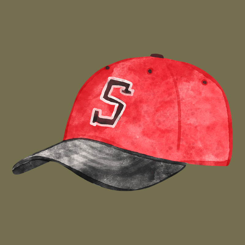 Red Softball Cap Fa Element Vintage Hoodie by FaDigitalArtStudio | Teevron