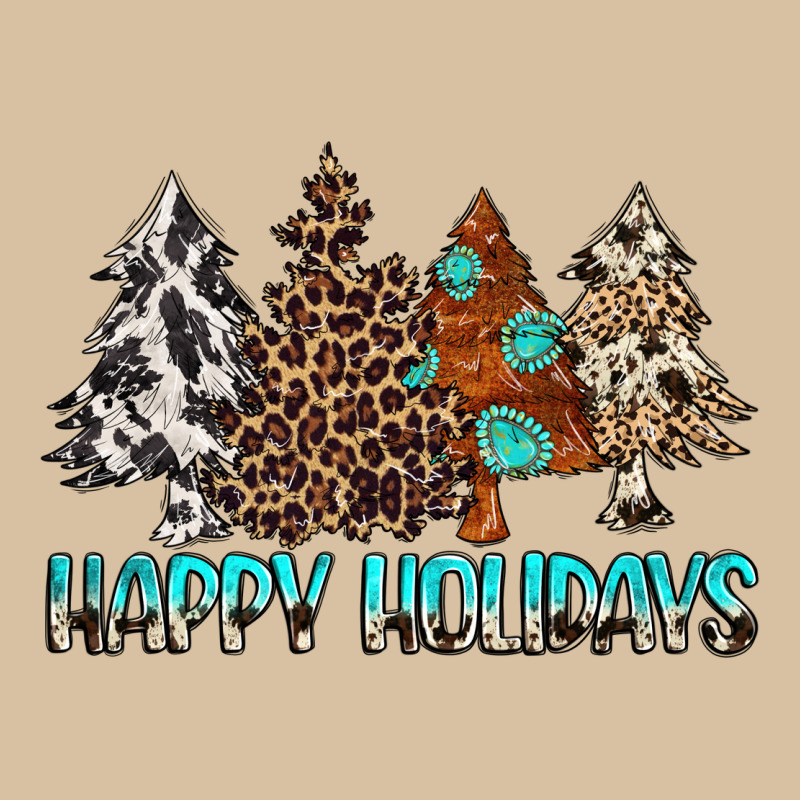Happy Holidays Trees Heavyweight Hoodie by MaliasSmallBusiness | Teevron
