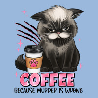 Coffee Because Murder Is Wrong Grumpy Cat Premium Hoodie | Teevron