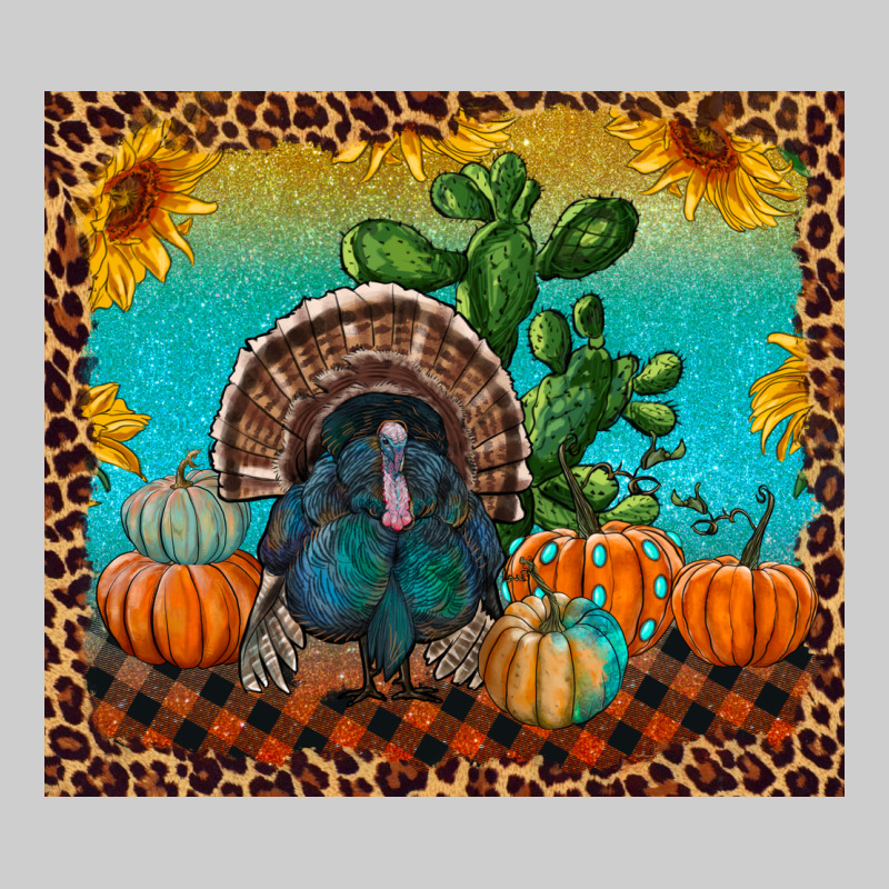 Western Fall Thanksgiving Turkey Premium Tee by RanaPortraitStore | Teevron