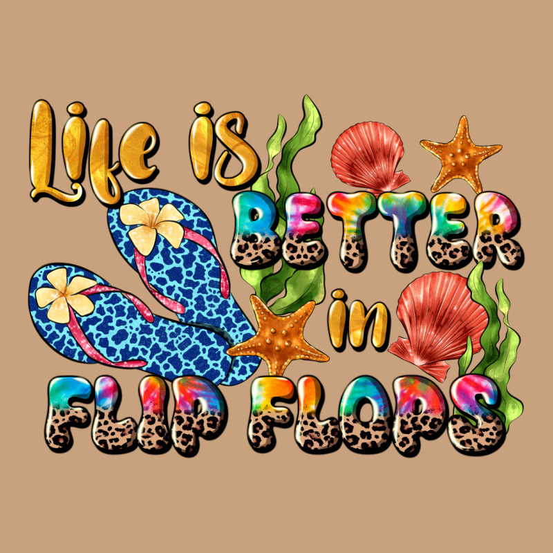 Life Is Better In Flip Flops Summer Vintage Tee by JahusDesignShop | Teevron