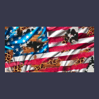 Usa Flag And Leopard With Wood License Plate Long Sleeve Tee | Teevron