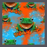Funny Frogs Seamless Pattern Vintage Hoodie | Teevron